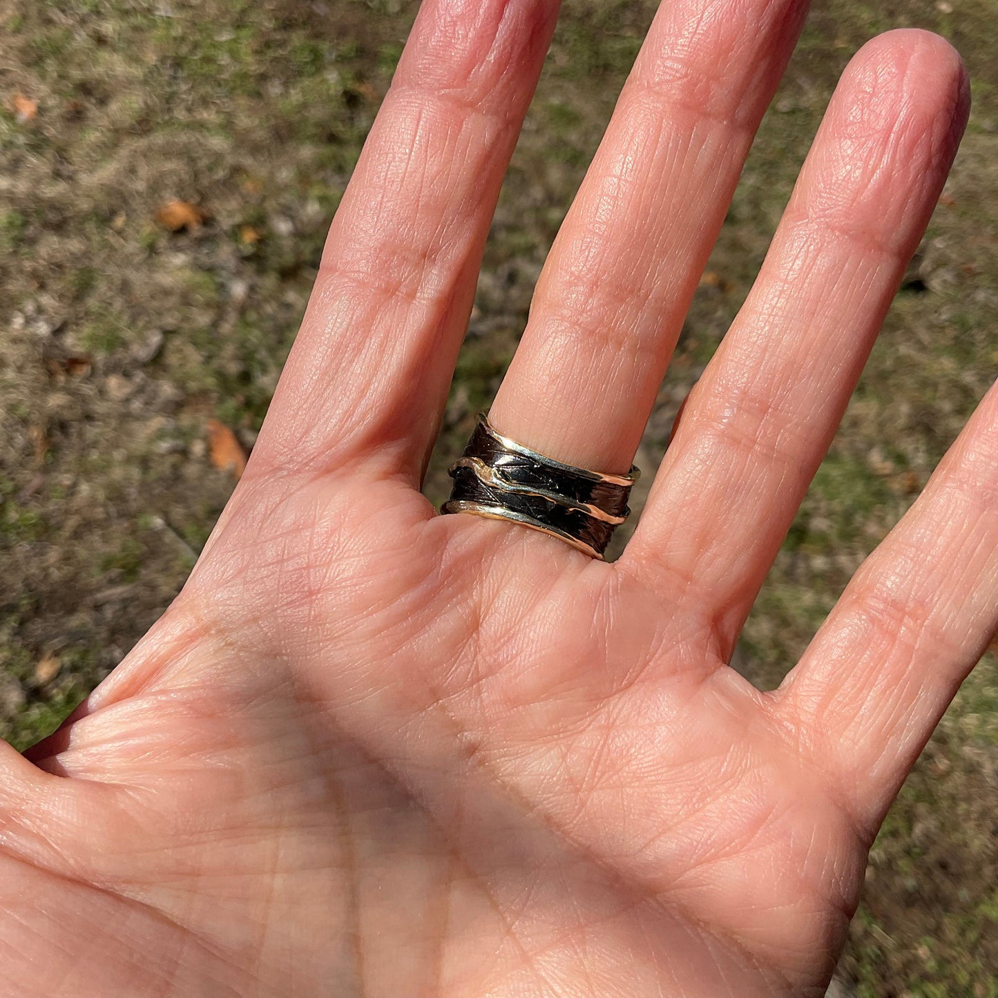 sterling silver natural red fire opal band ring 7.5