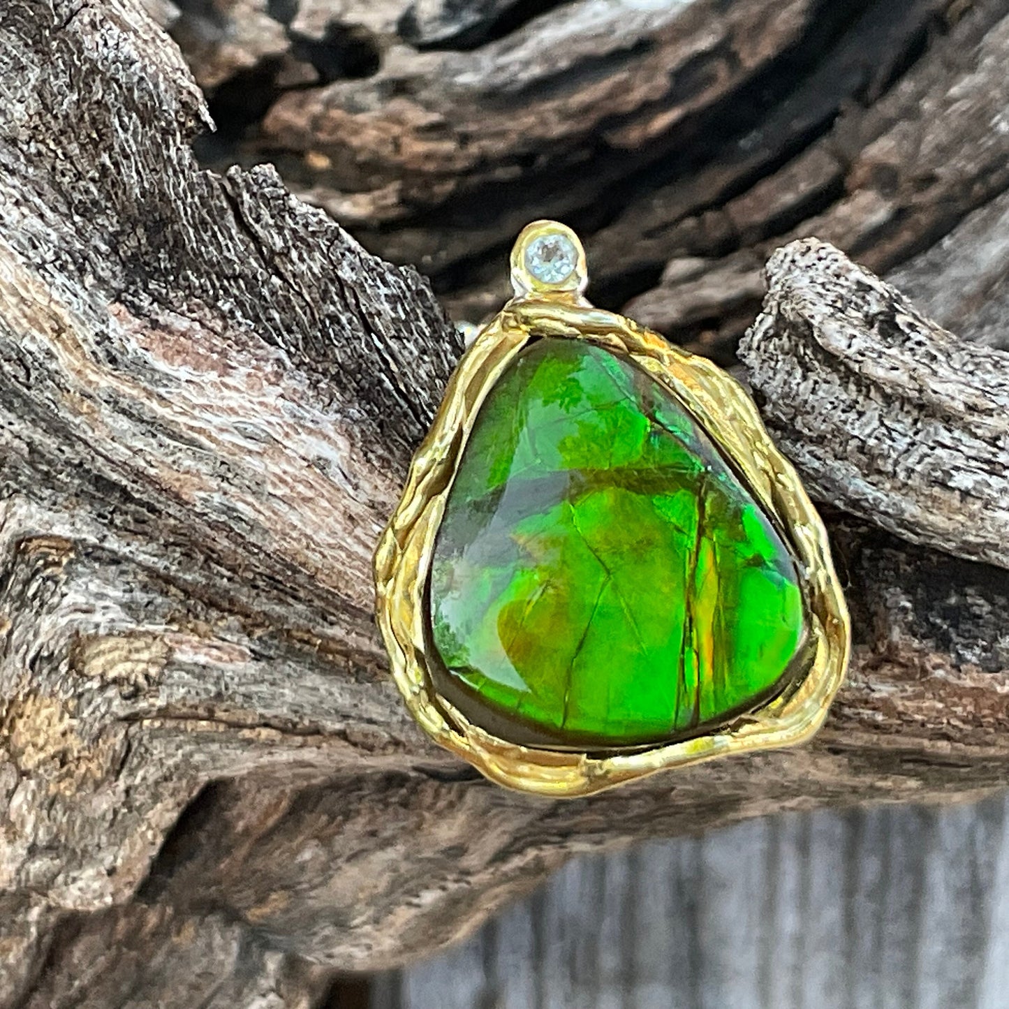 Sterling silver green blue pendant with necklace