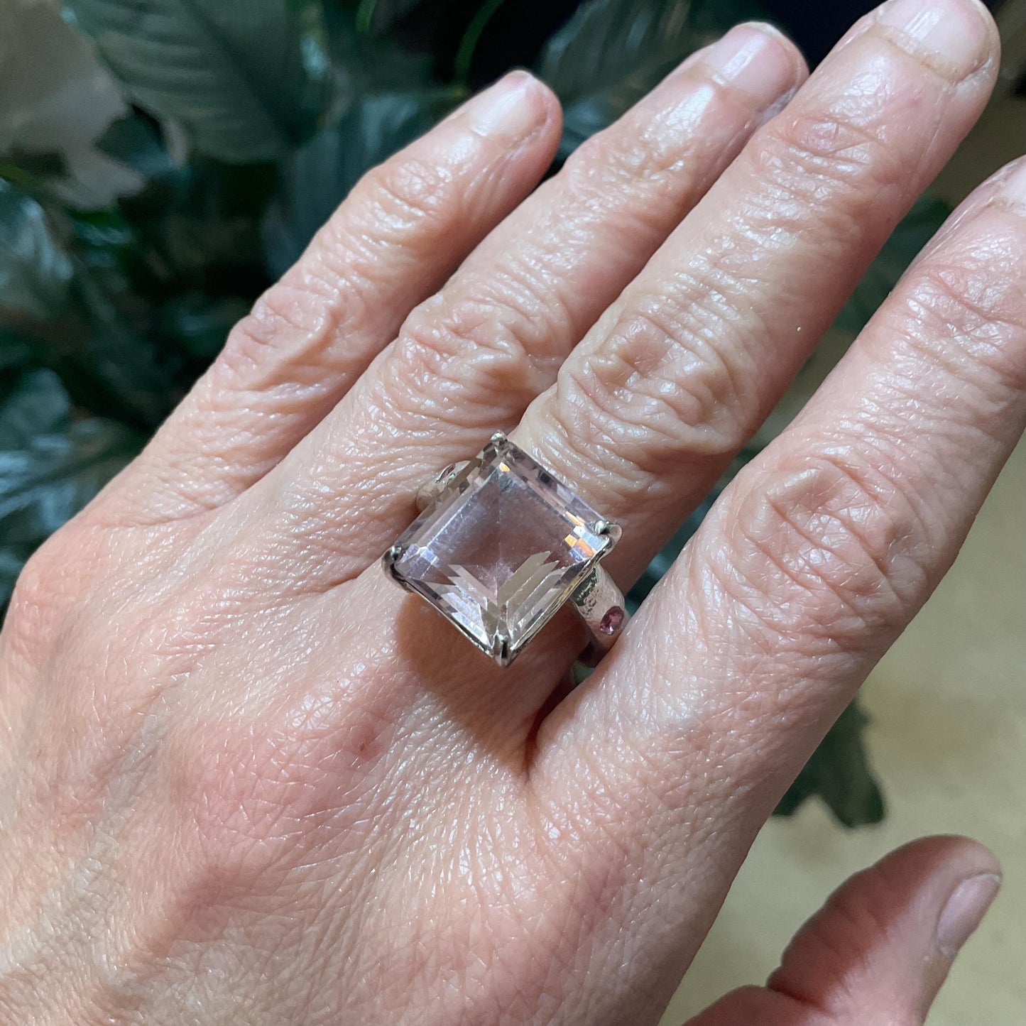 sterling silver statement Natural Ametrine emerald cut ring 8 Colors Of Etnika