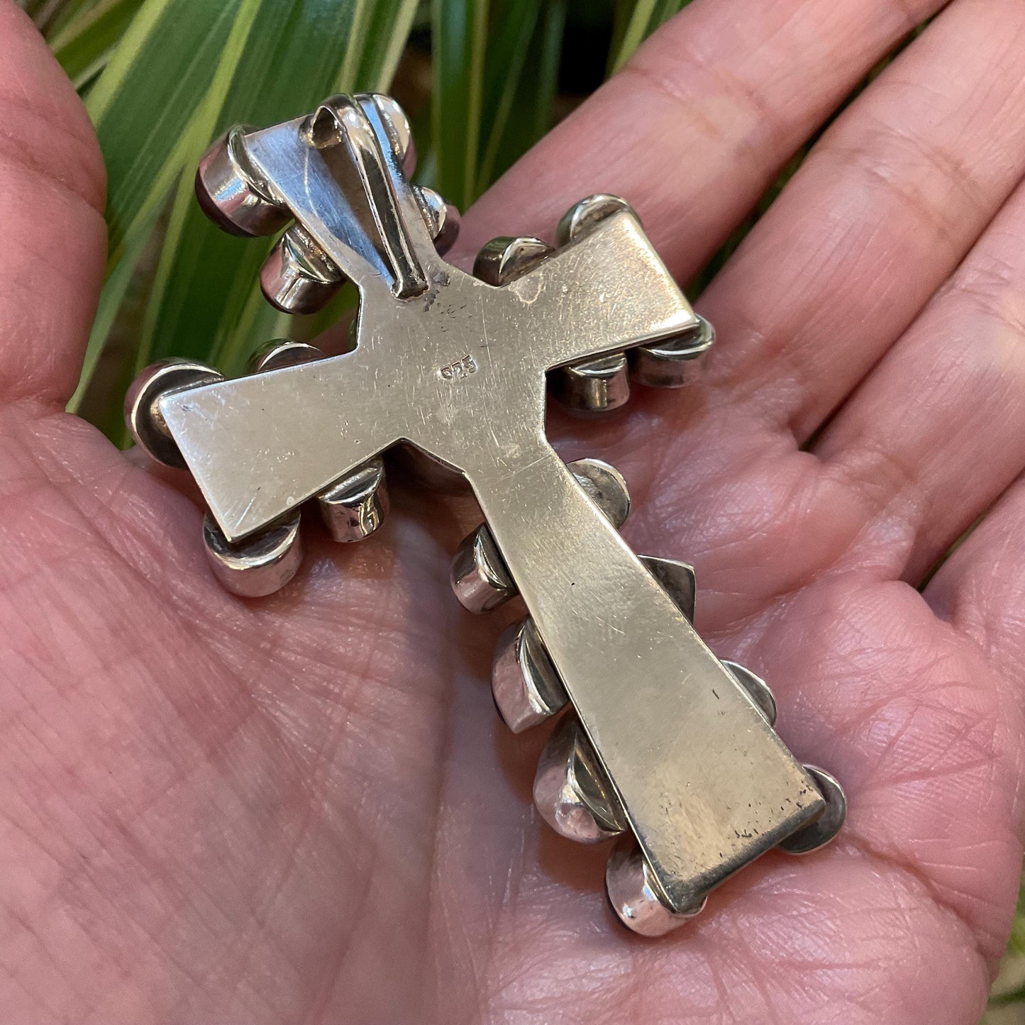 sterling silver natural turquoise lapis lazuli pearl amethyst cross Pendant