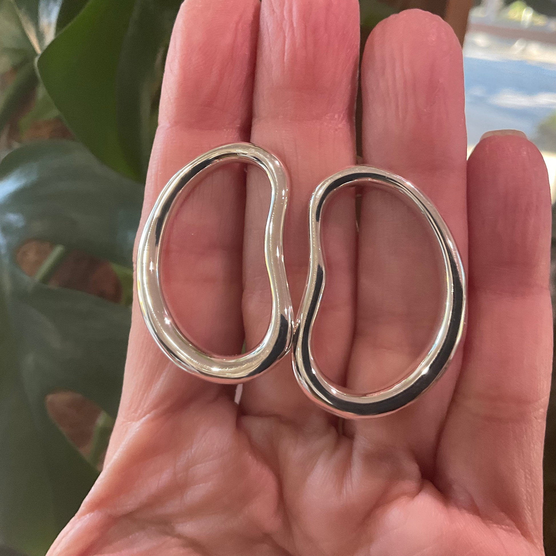 sterling silver Modernist Abstract movement Earrings Colors Of Etnika
