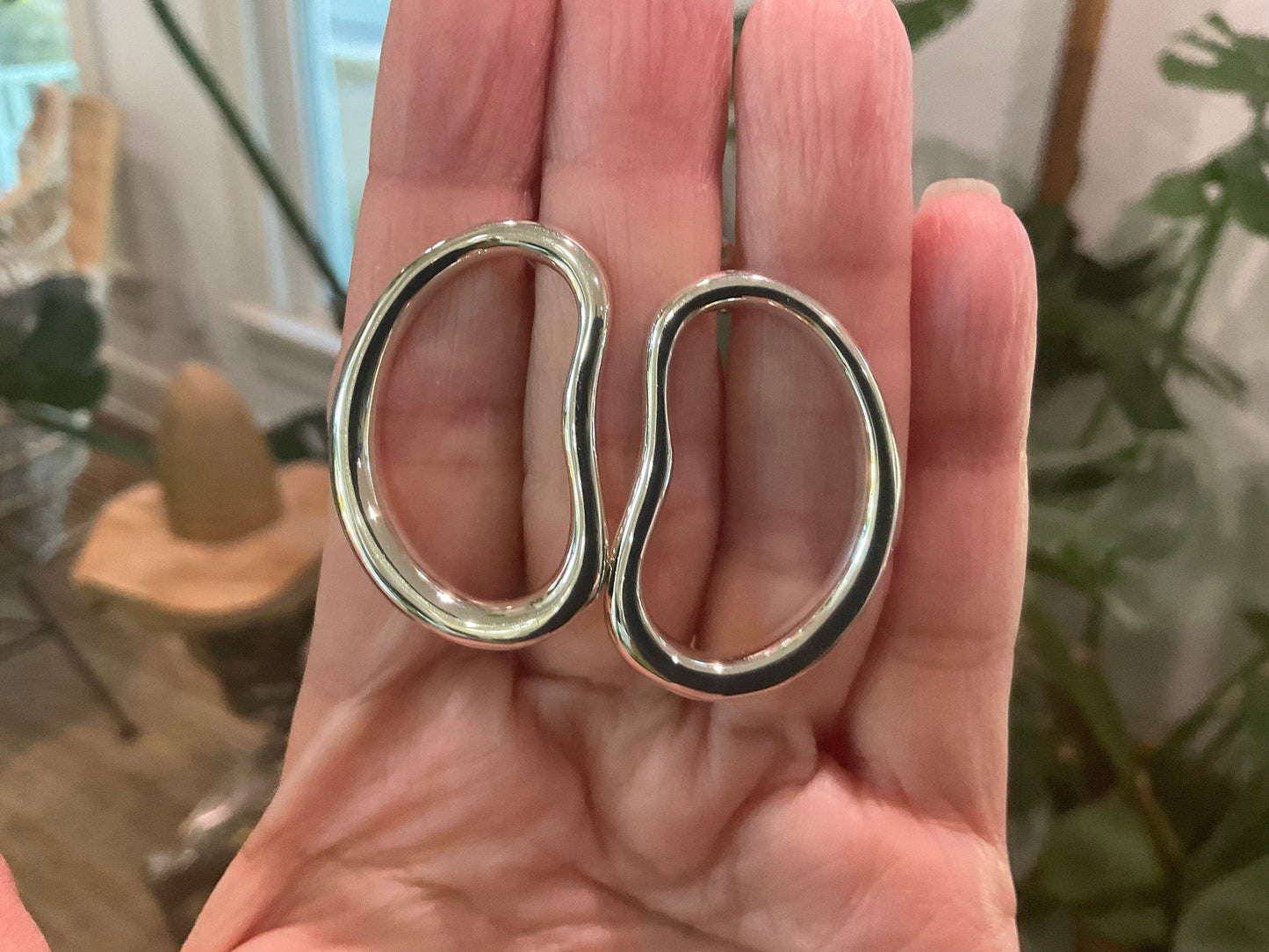 sterling silver Modernist Abstract movement Earrings Colors Of Etnika