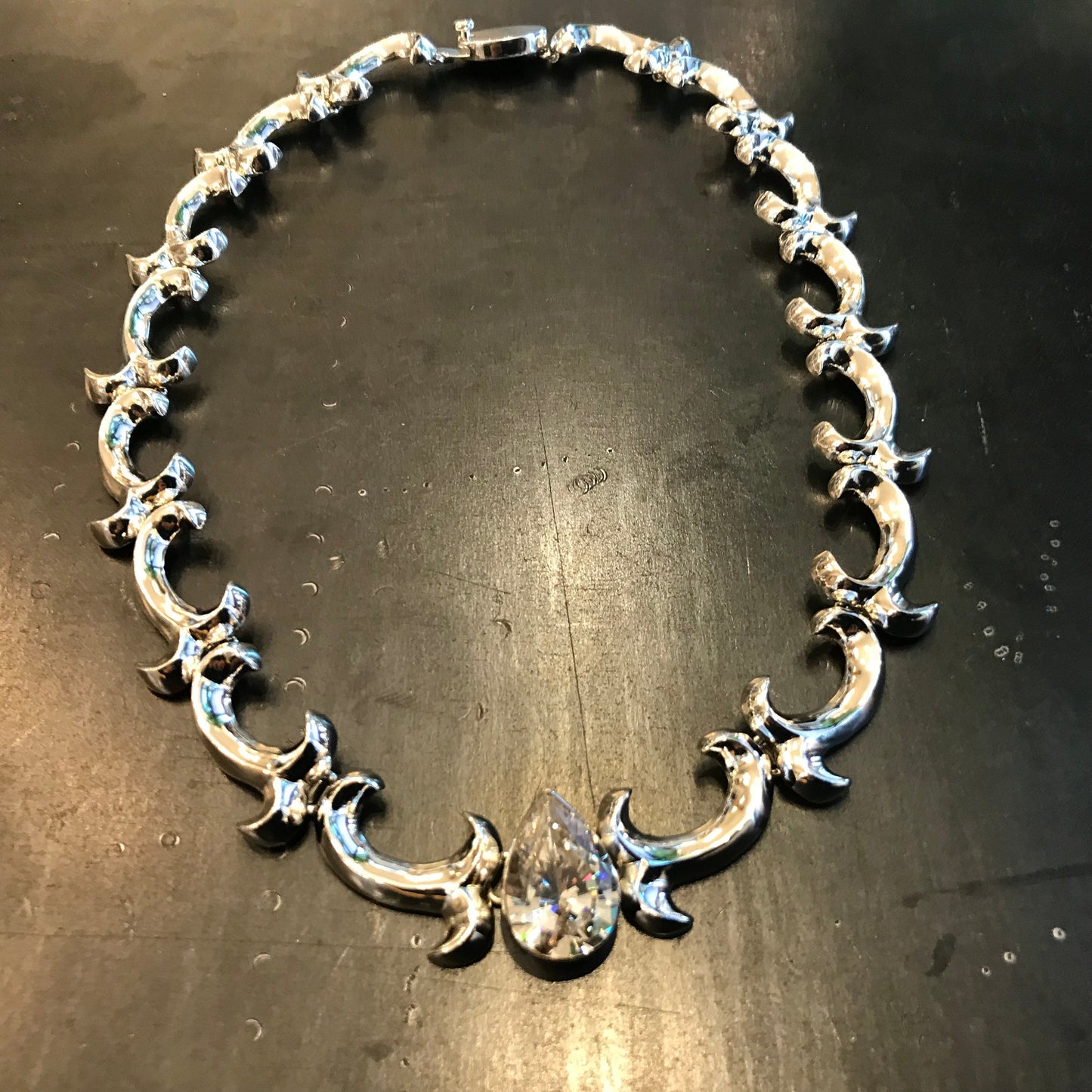 Sterling Silver vintage statement necklace collar Colors Of Etnika