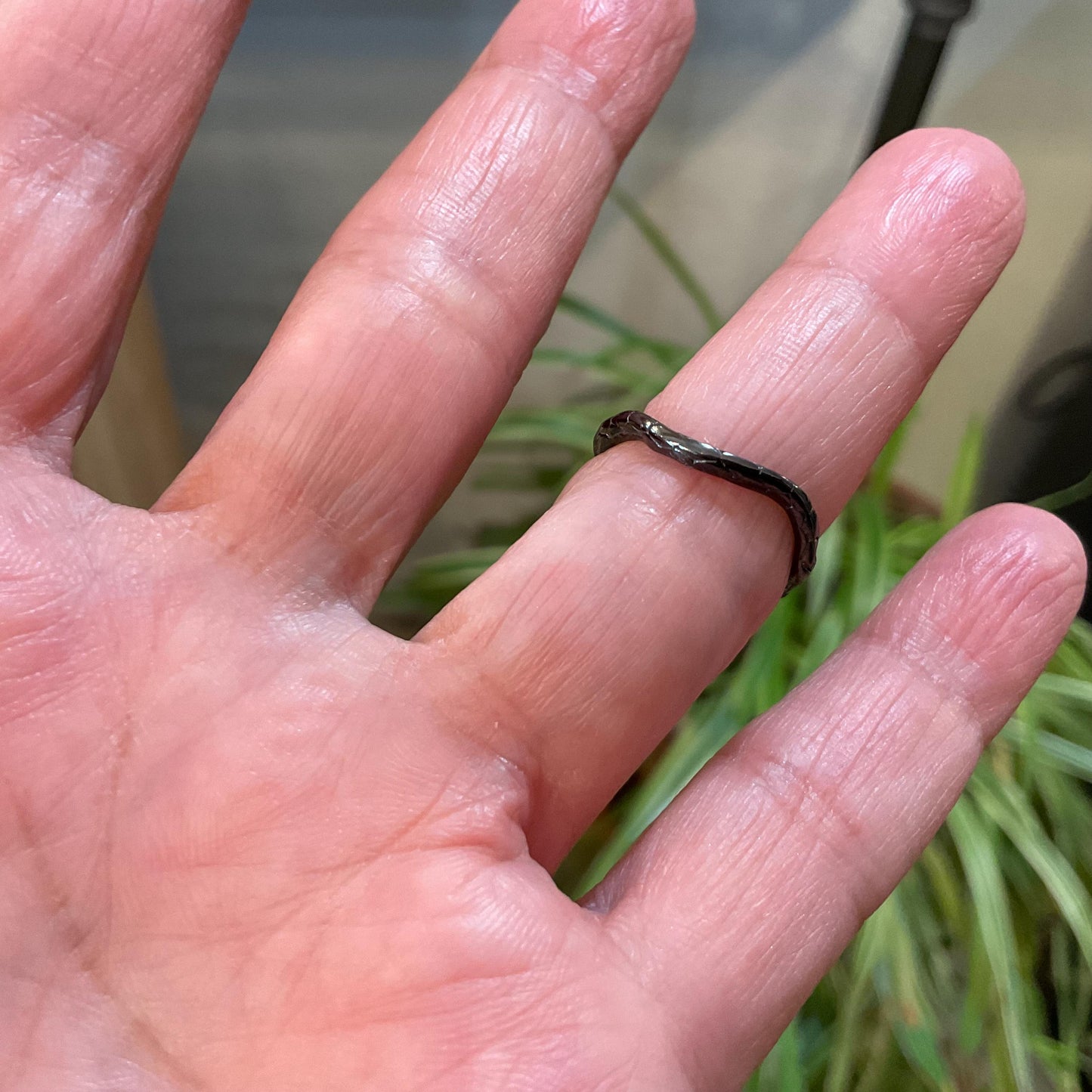 sterling silver white natural pearl dainty stackable open ring 5 6