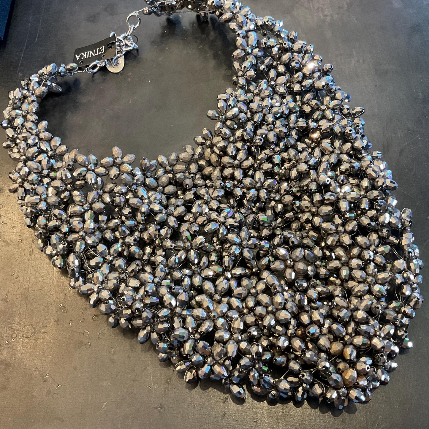 Statement Vilaiwan crystal beaded necklace