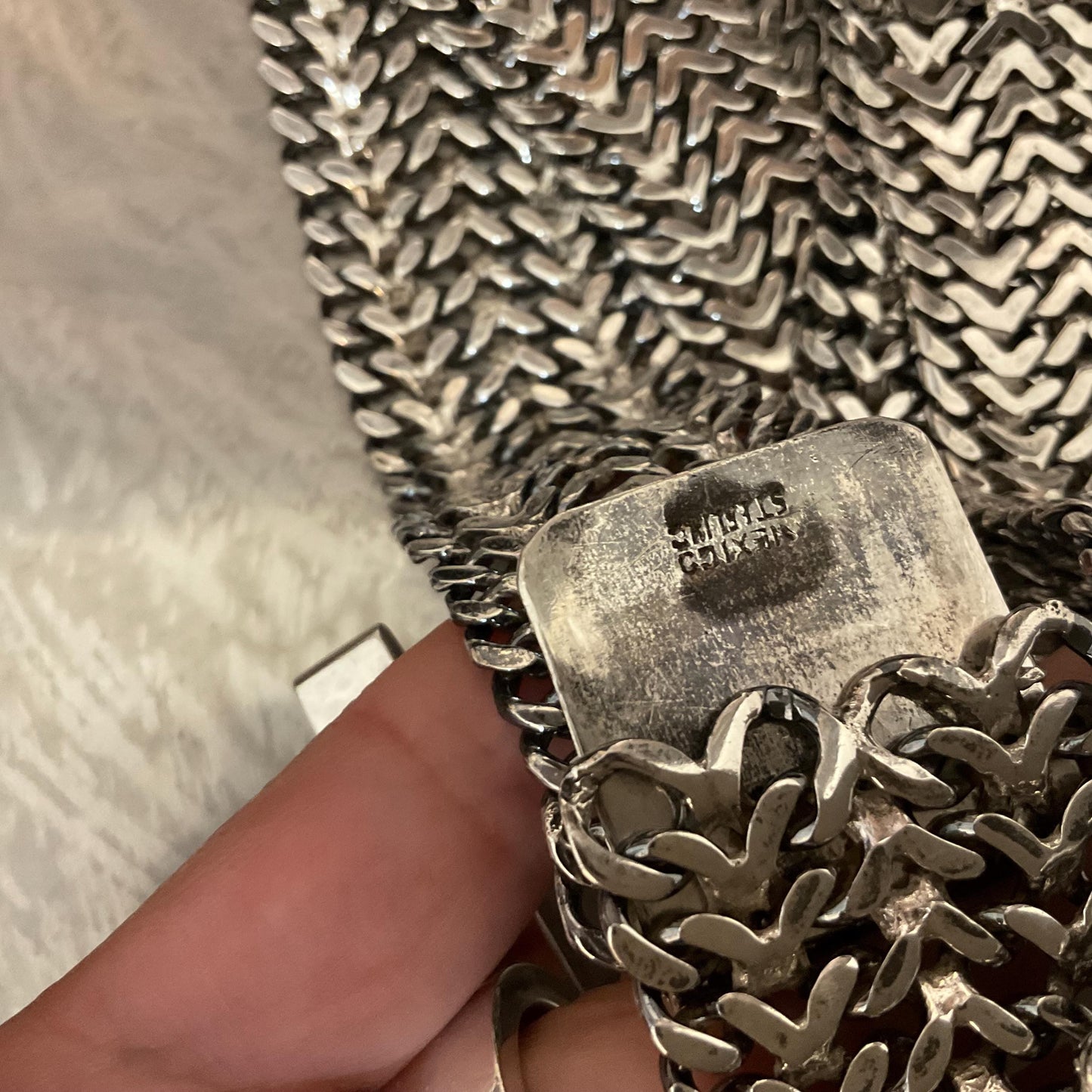 Sterling silver vintage chain belt Colors Of Etnika