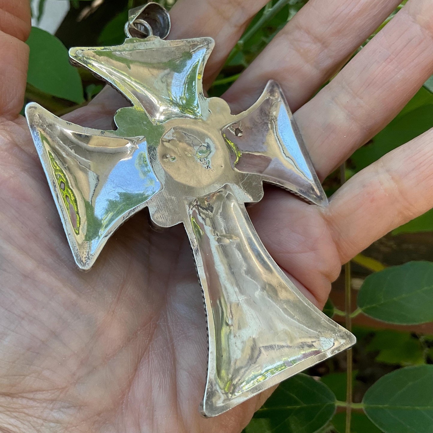 sterling silver turquoise lapis lazuli cross Pendant Colors Of Etnika