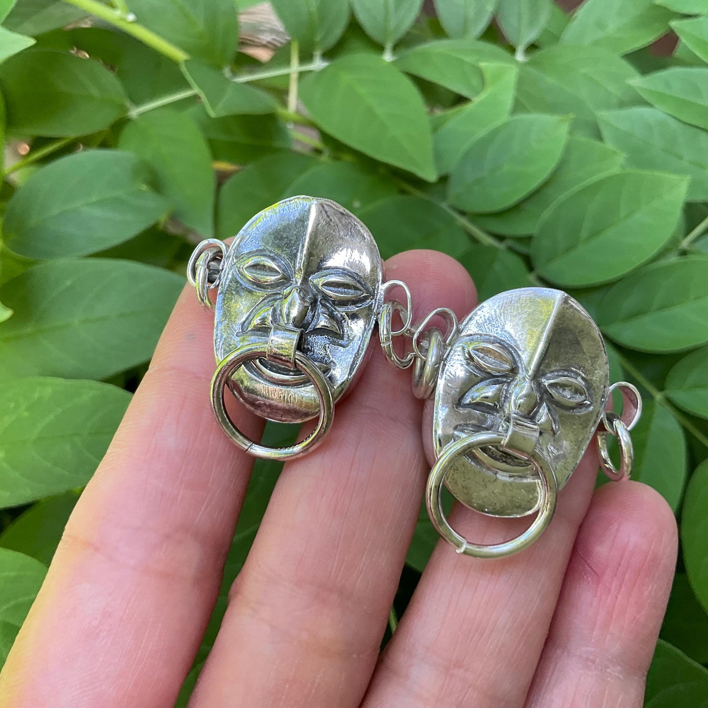 sterling silver mid century vintage tribal stud earrings Colors Of Etnika