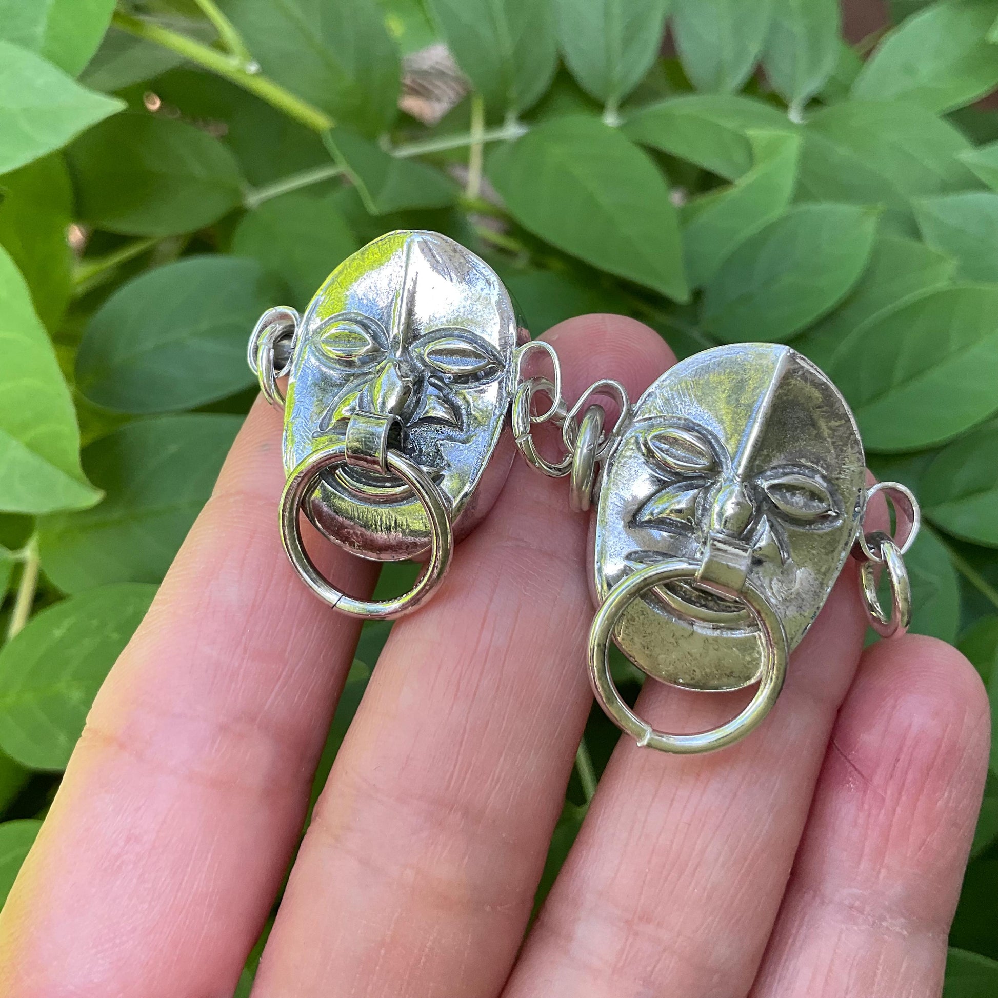 sterling silver mid century vintage tribal stud earrings Colors Of Etnika