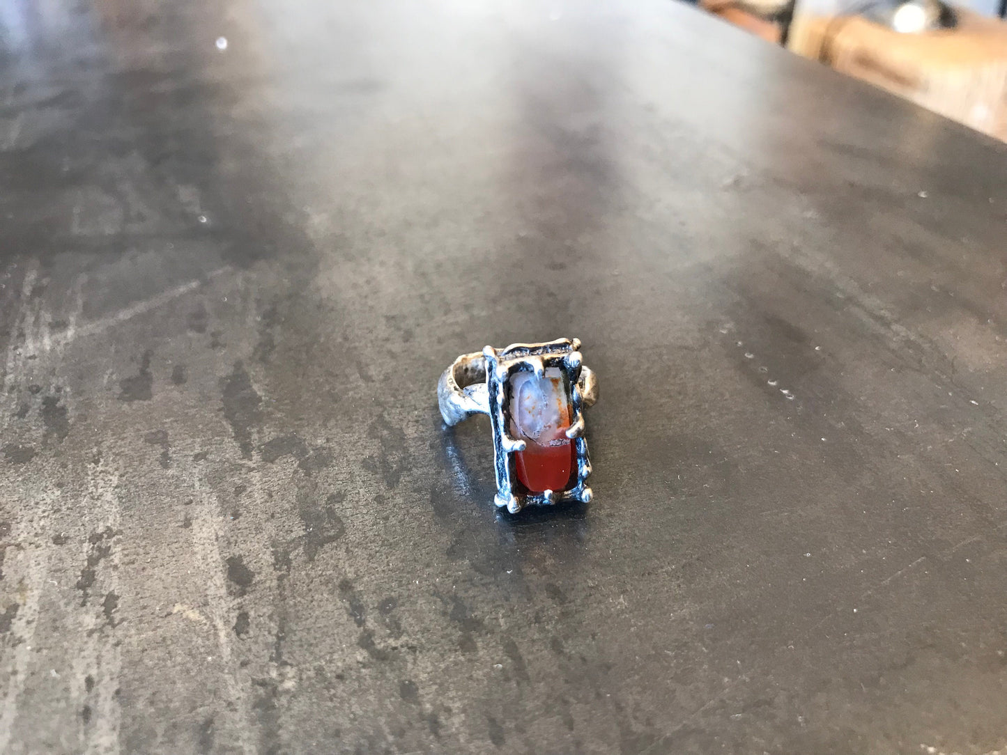 Sterling Silver jasper artisan Ring Handmade Jewelry 5
