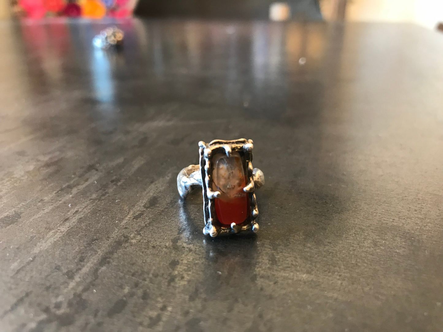 Sterling Silver jasper artisan Ring Handmade Jewelry 5