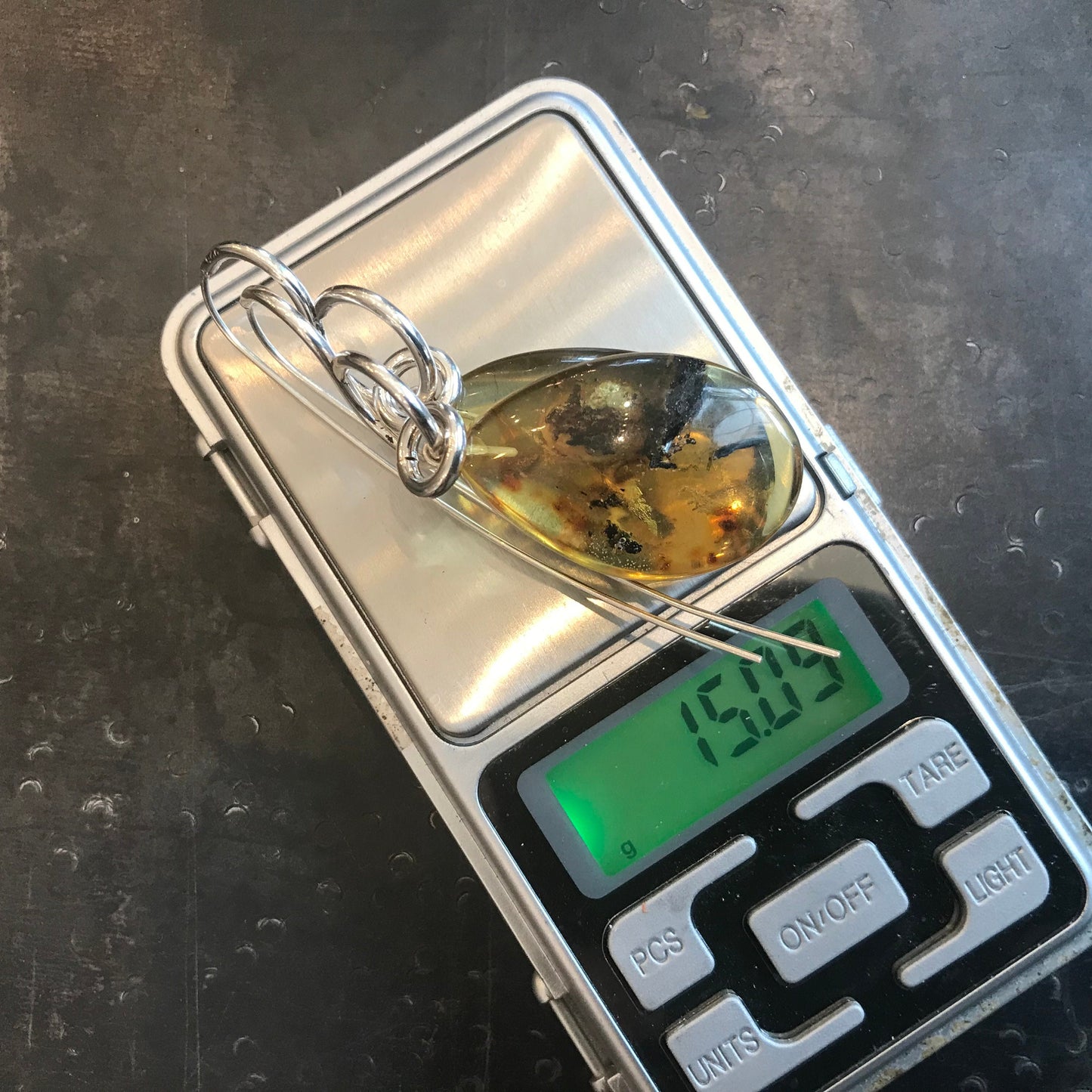 Sterling Silver natural Amber modernist  oversize  statement earrings